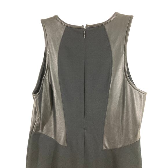 Night on the Town Athleta Vegancore Leather Grunge Ponte Stretch Dress Size S - Picture 4 of 9